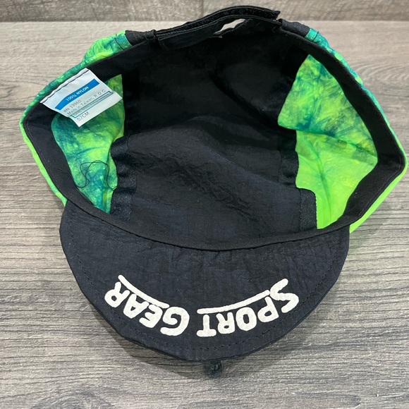 Vintage Cycling Hat Cap Retro Wave Florida 80s Black Green Sport Gear Taiwan ROC - Picture 7 of 8